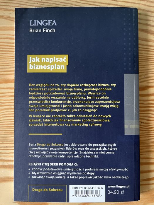 Książka Jak napisać biznesplan Brian Finch