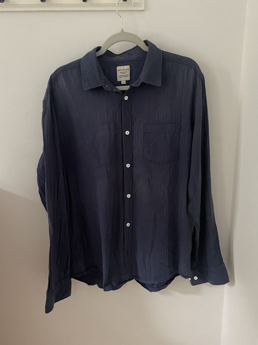 Elegancka granatowa koszula męska