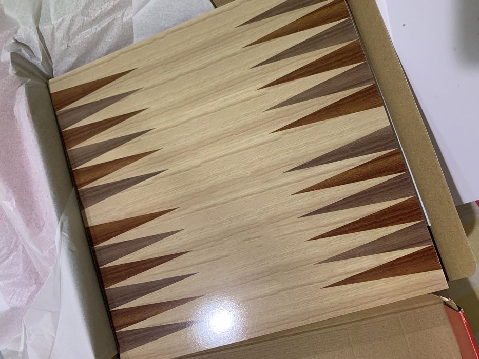 Tabuleiro de xadrez/damas/gamão - 30x30cm