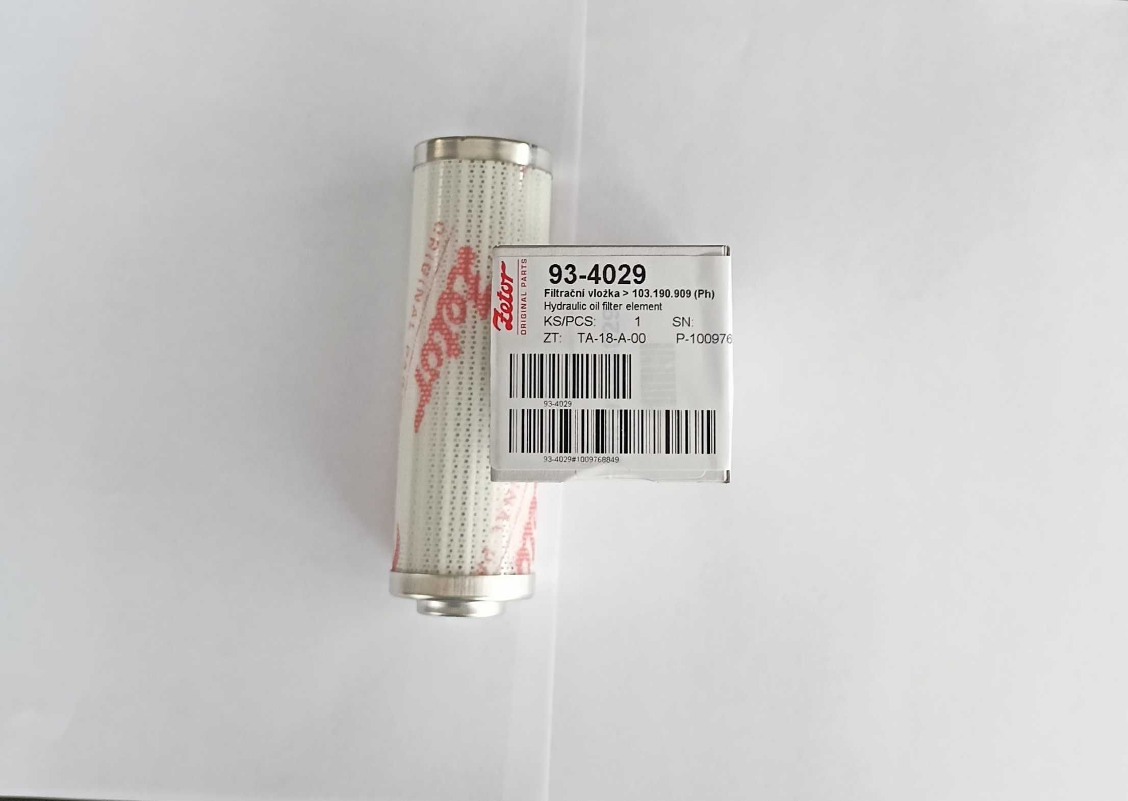 Wkład filtra hydrauliki ZETOR PROXIMA POWER 93-4029