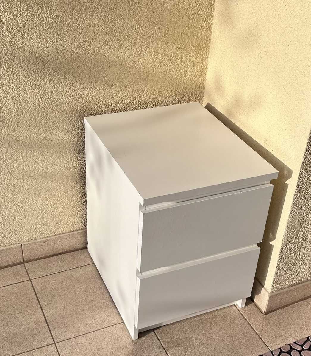 Komoda Ikea, MALM, 2 szuflady, biała, 40x55 cm