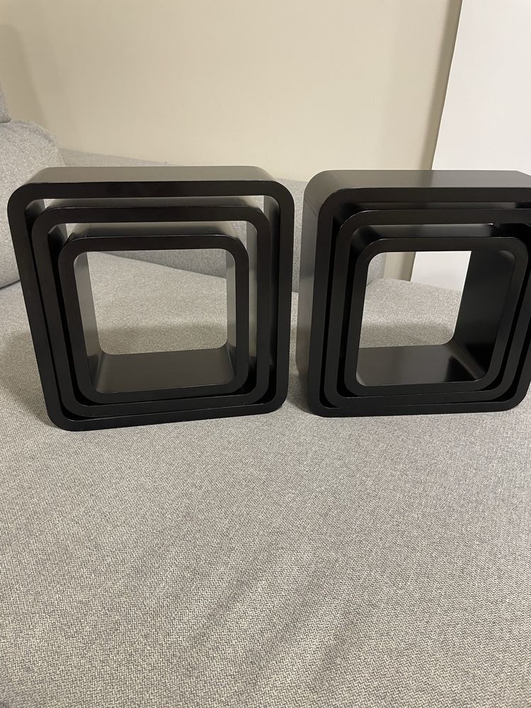 Conjunto prateleiras de parede (cubo)