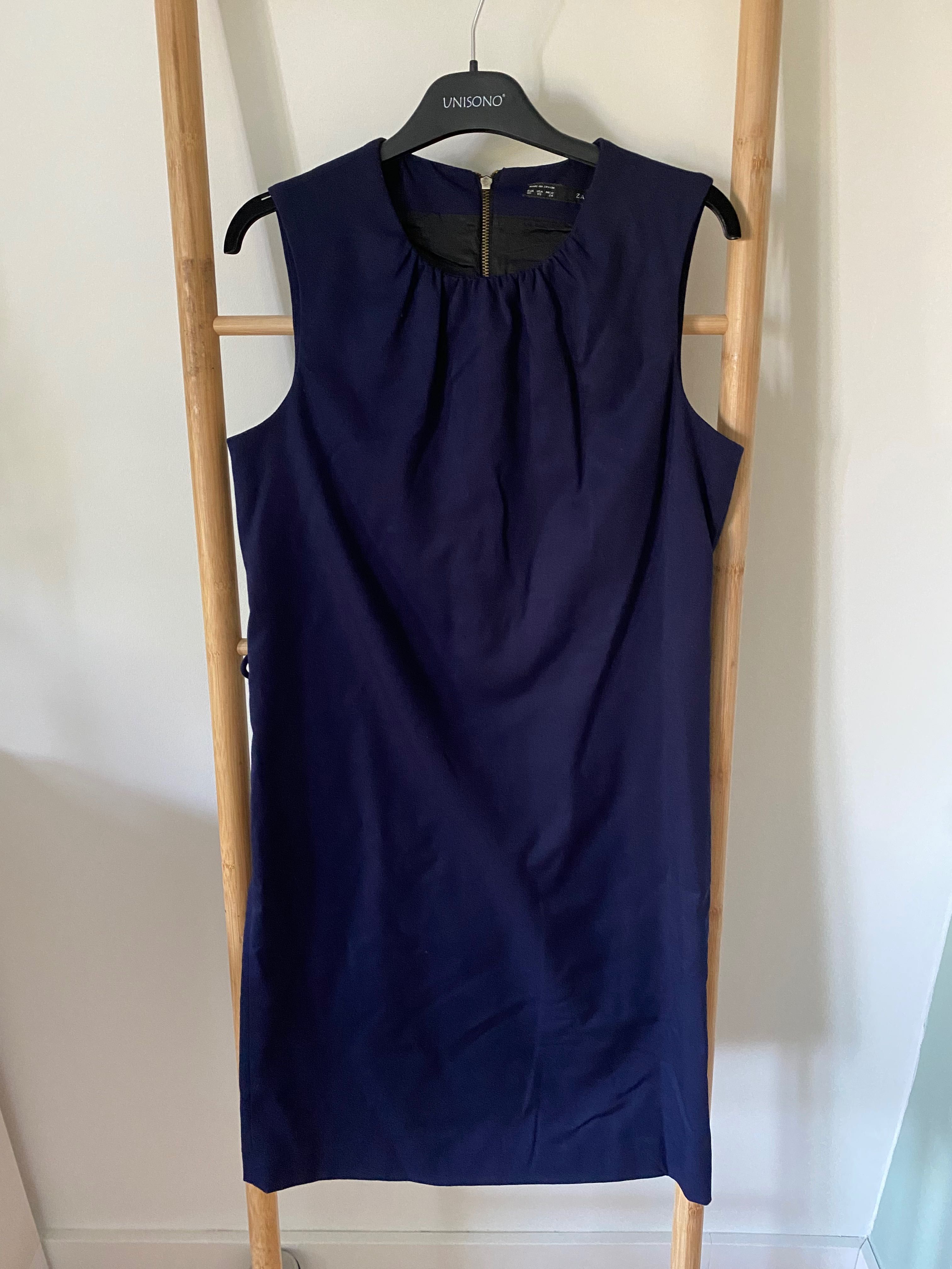 Granatowa sukienka Zara XS