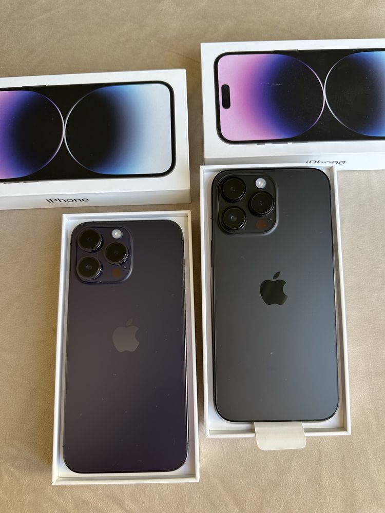 IPhone 14 pro max 256 purple black как новый Гарантия /магазин 950$