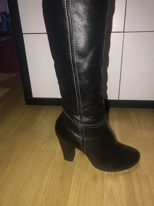 Сапоги зимові шкіряні