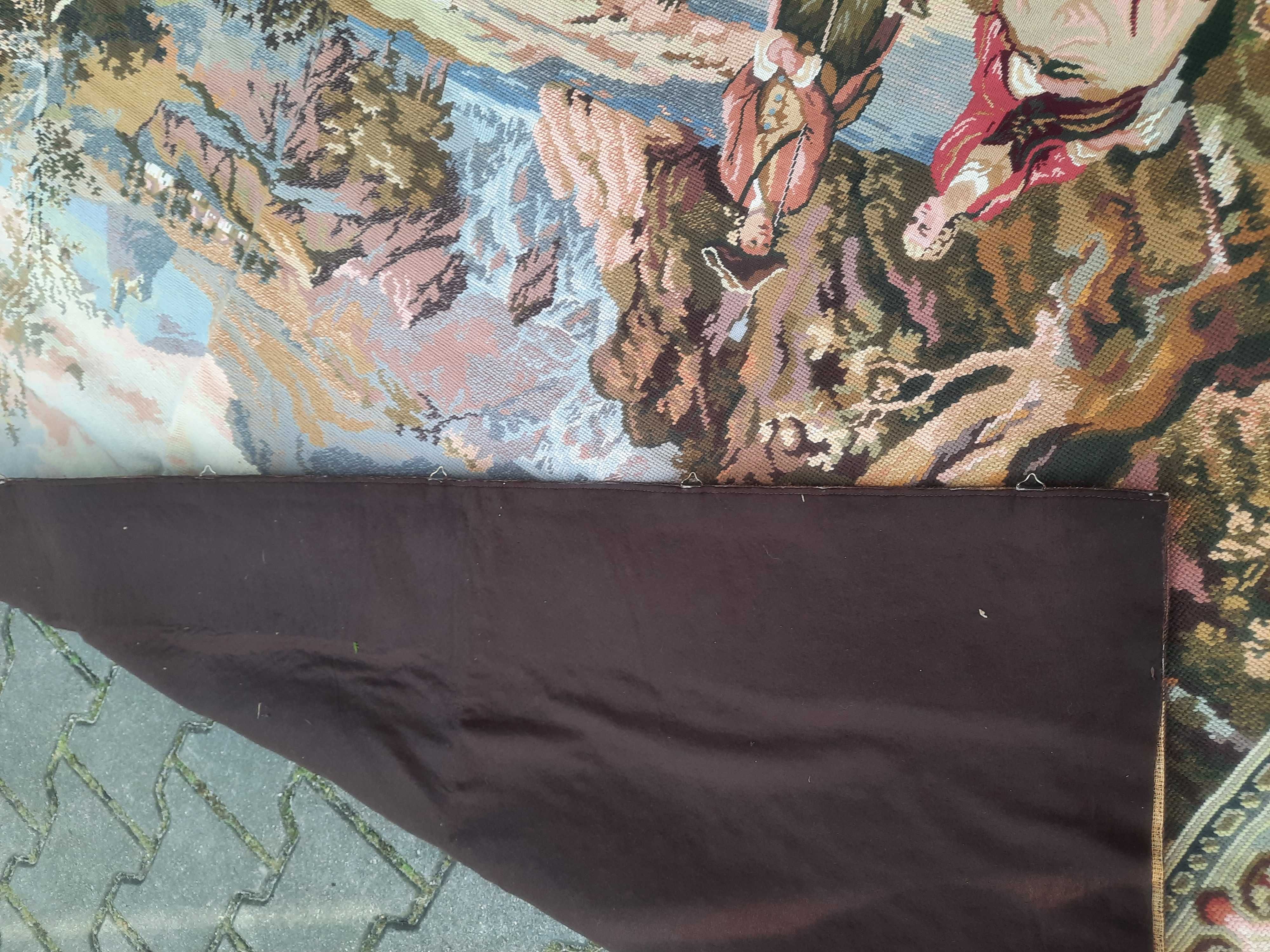 Piękny kilim makata tapiseria arras gobelin 132x194cm