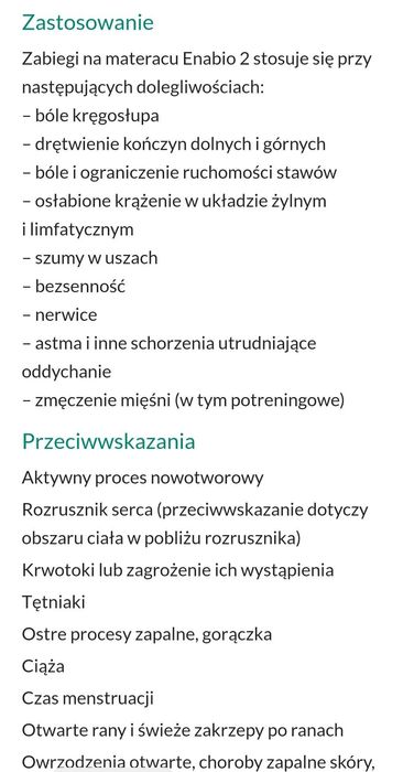 Materac do terapii wibracyjnej Vitberg Enabio z dodatkową poduszką