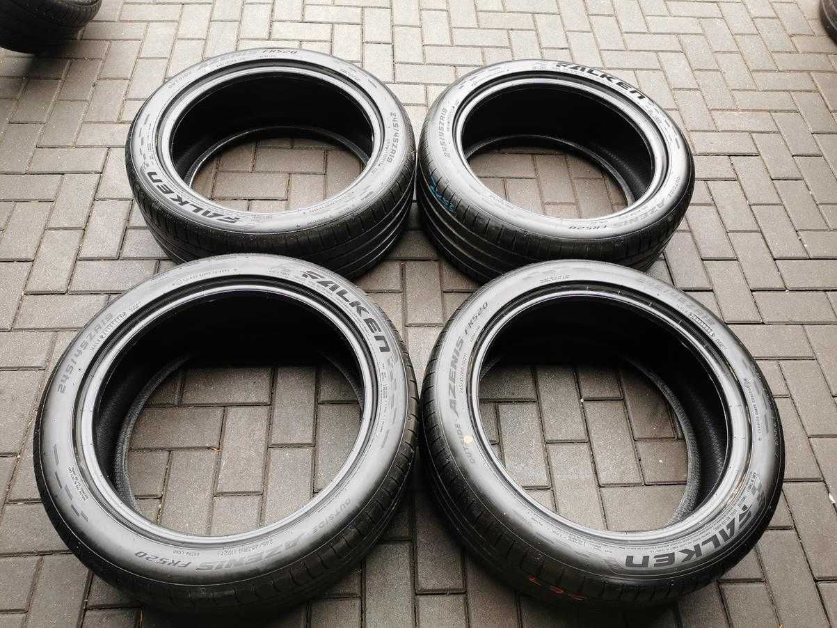 245/45 102Y R19 FALKEN Azenis FK520 7mm 2023r LETNIE Opony 4szt Ładne