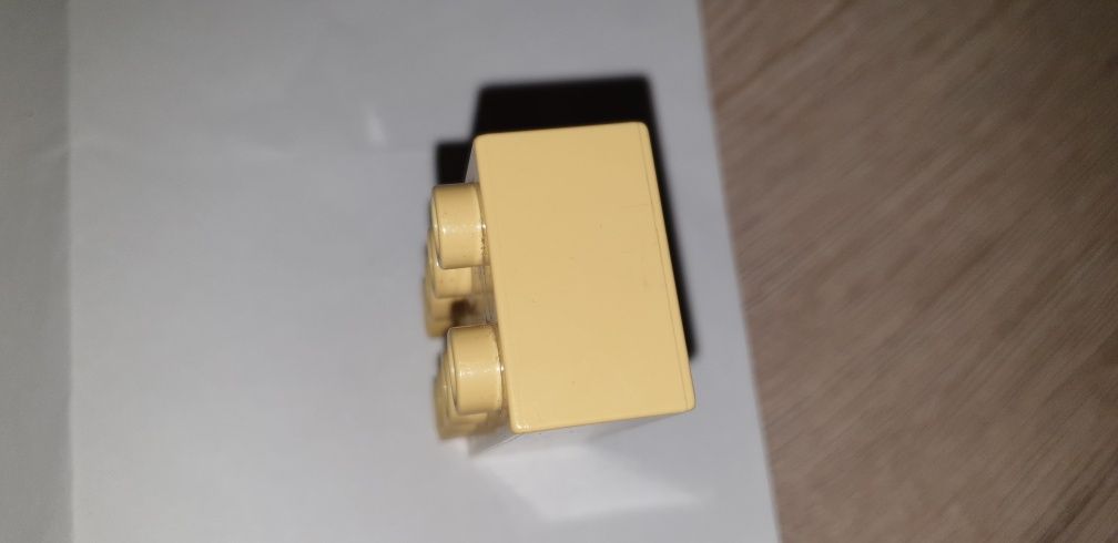 Klocki lego duplo 2x4 grube beżowy