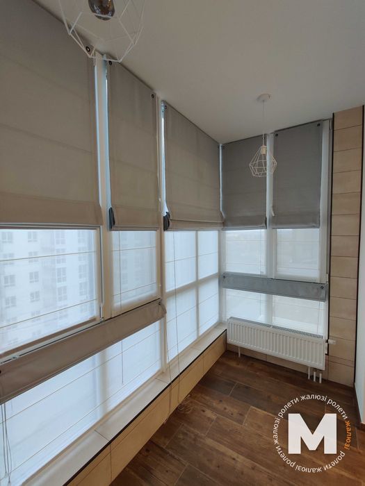 Тканевые жалюзи для окон. Рулонные шторы с бесплатный замером! Римские