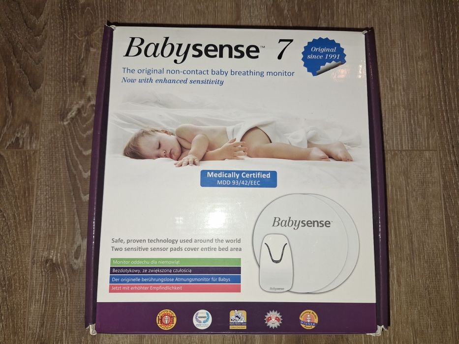 Monitor oddechu Babysense 7. 1 płytka nowa, druga rzadko używana.