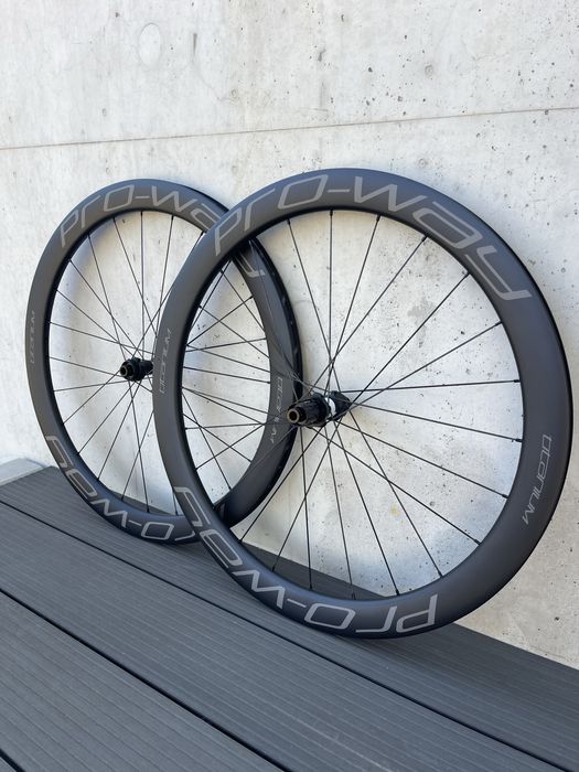 Koła szosowe karbonowe carbon PRO-WAY TITANIUM 50mm GRAY DT SWISS 350!