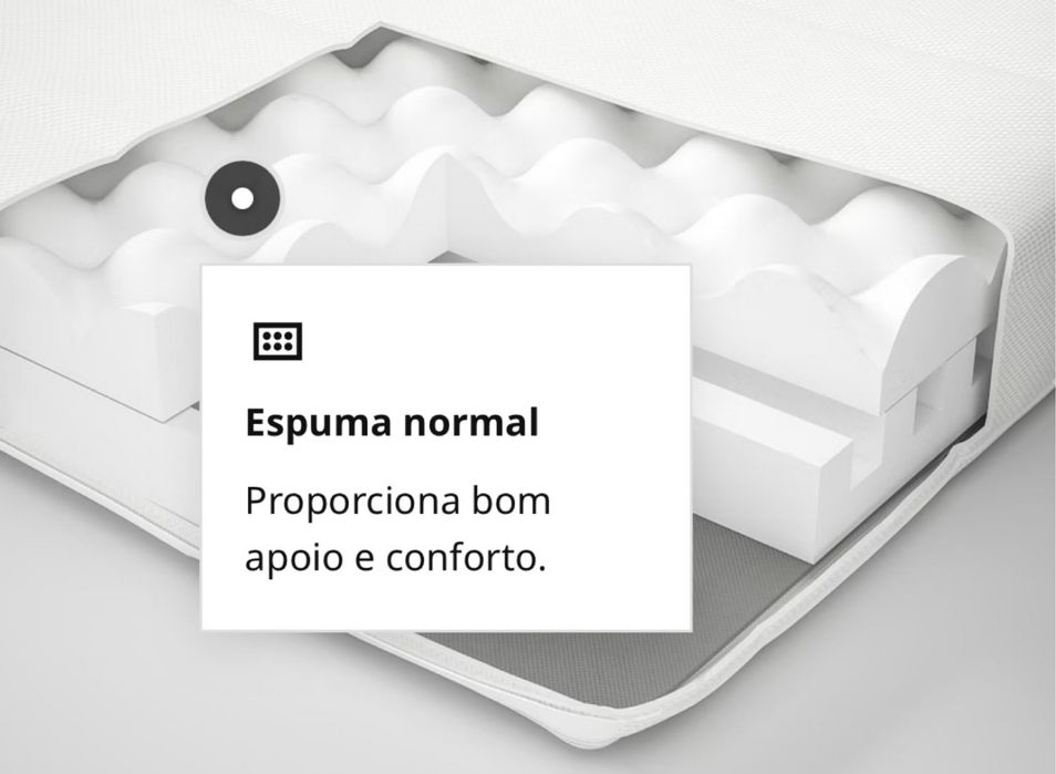 Colchão Ikea Asvang 90x200cm