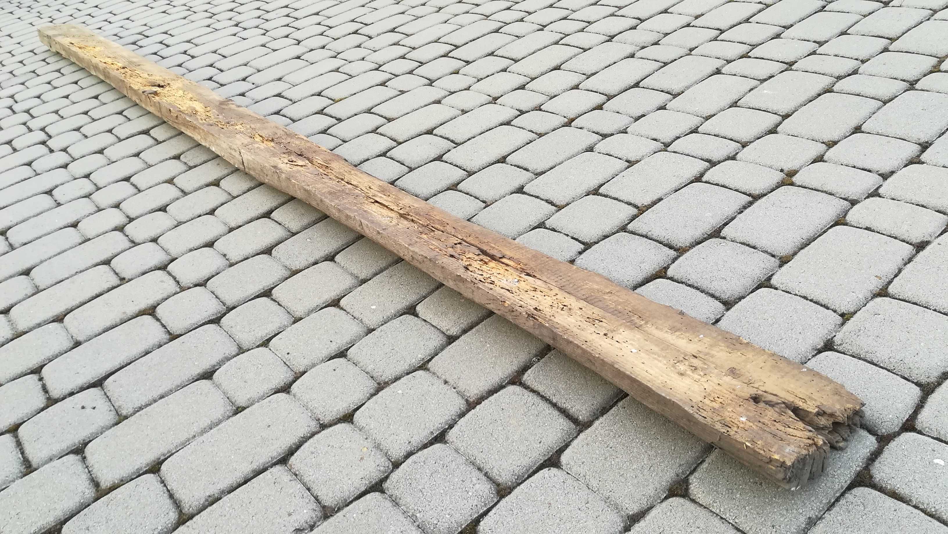 PRÓG drewniany stary ok. 70 letni / Belka z drewnianej stodoły 310cm