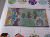 Banknot testowy pszczoła 013 kolekcjonerski STAN UNC + Folder