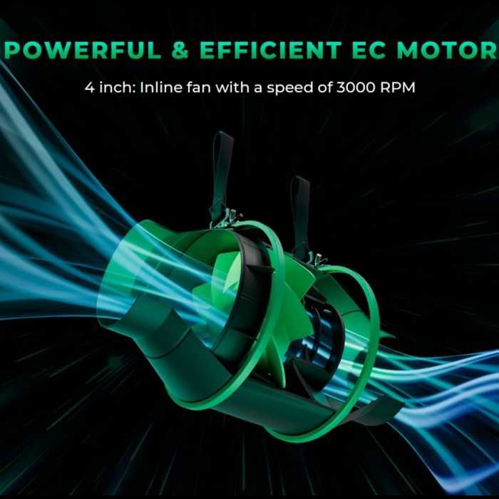 Mars Hydro iFresh 4-Inch Smart Inline Fan + Угольный фильтр Mars Hydro