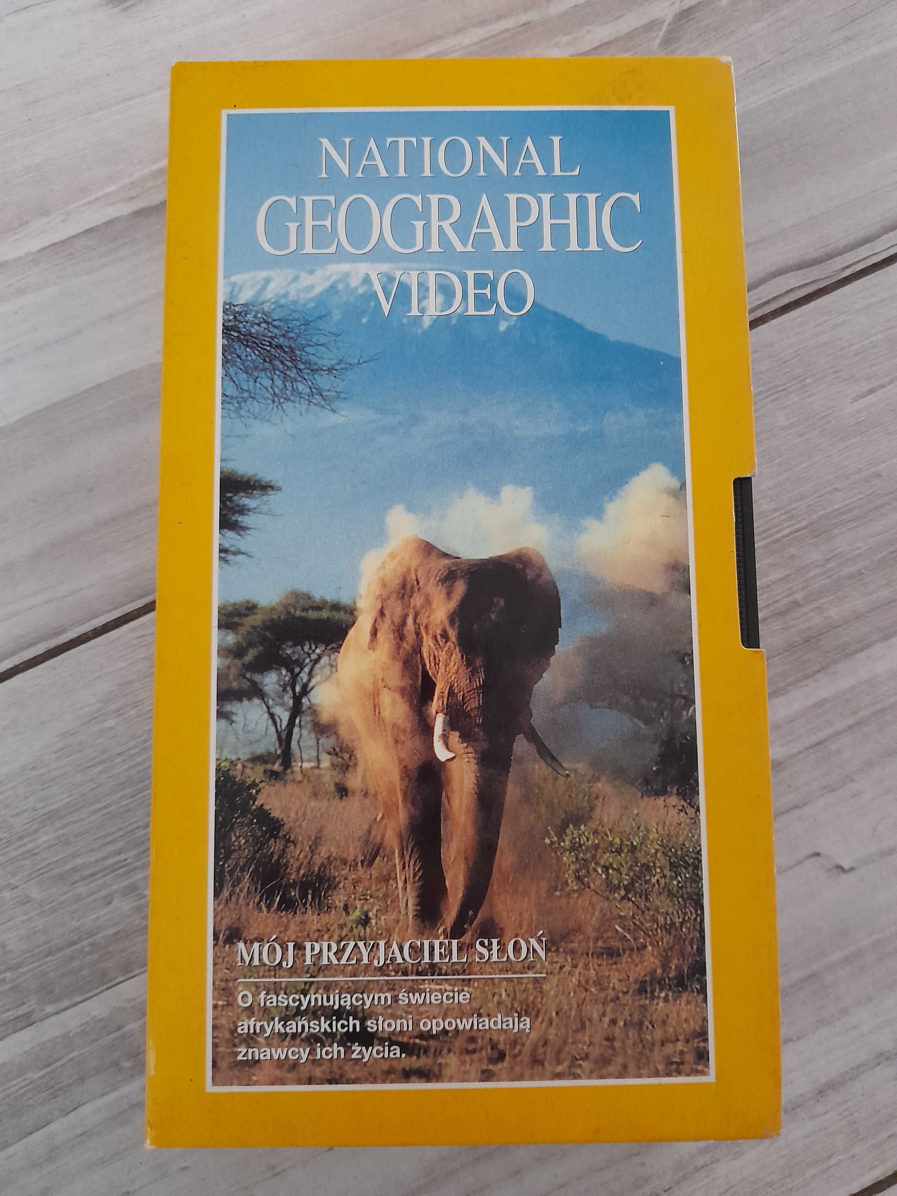 Kaseta VHS National Geographic "Mój przyjaciel słoń"