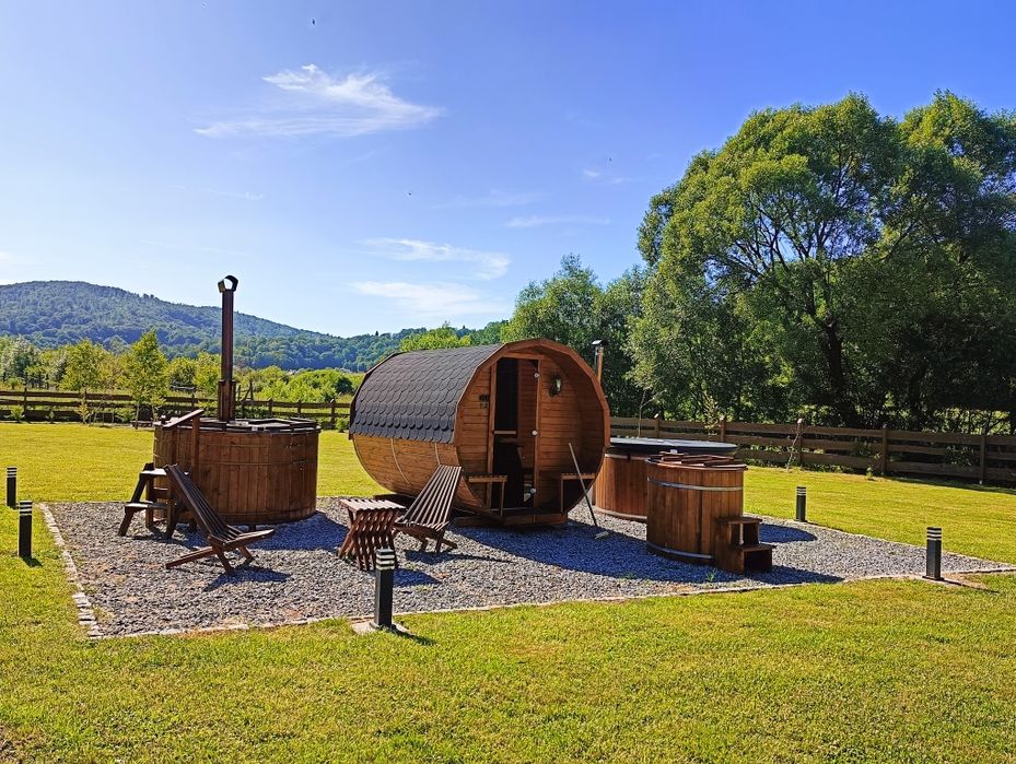 BIESZCZADY luksusowe caloroczne nowe domki mini ZOO&BASEN&Strefa SPA