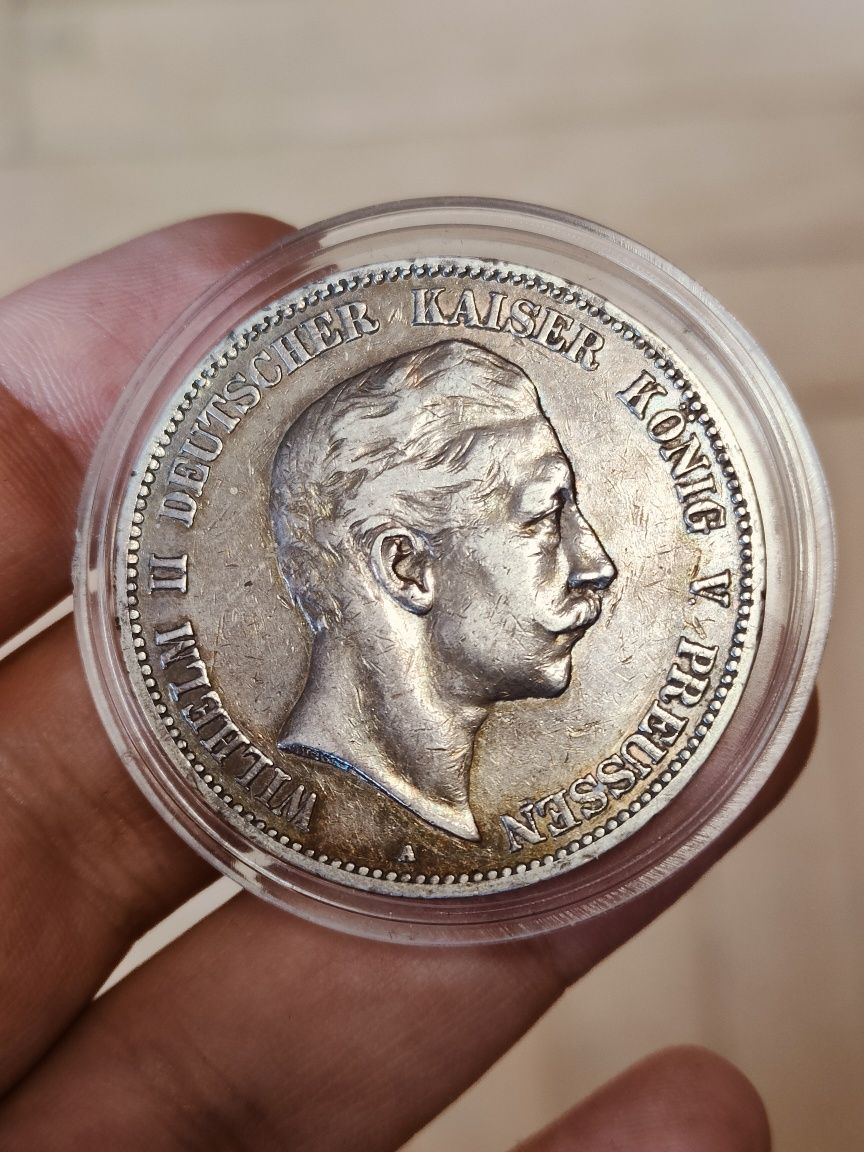 5 marek 1903-A Wilhelm II, Prusy, Cesarstwo Niemieckie, Niemcy