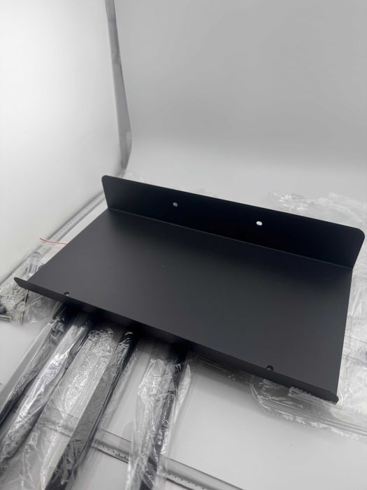 Półka wieszak czarny 3 półki łazienkowy