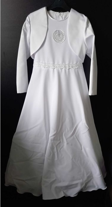 Sukienka komunijna, dwa bolerka