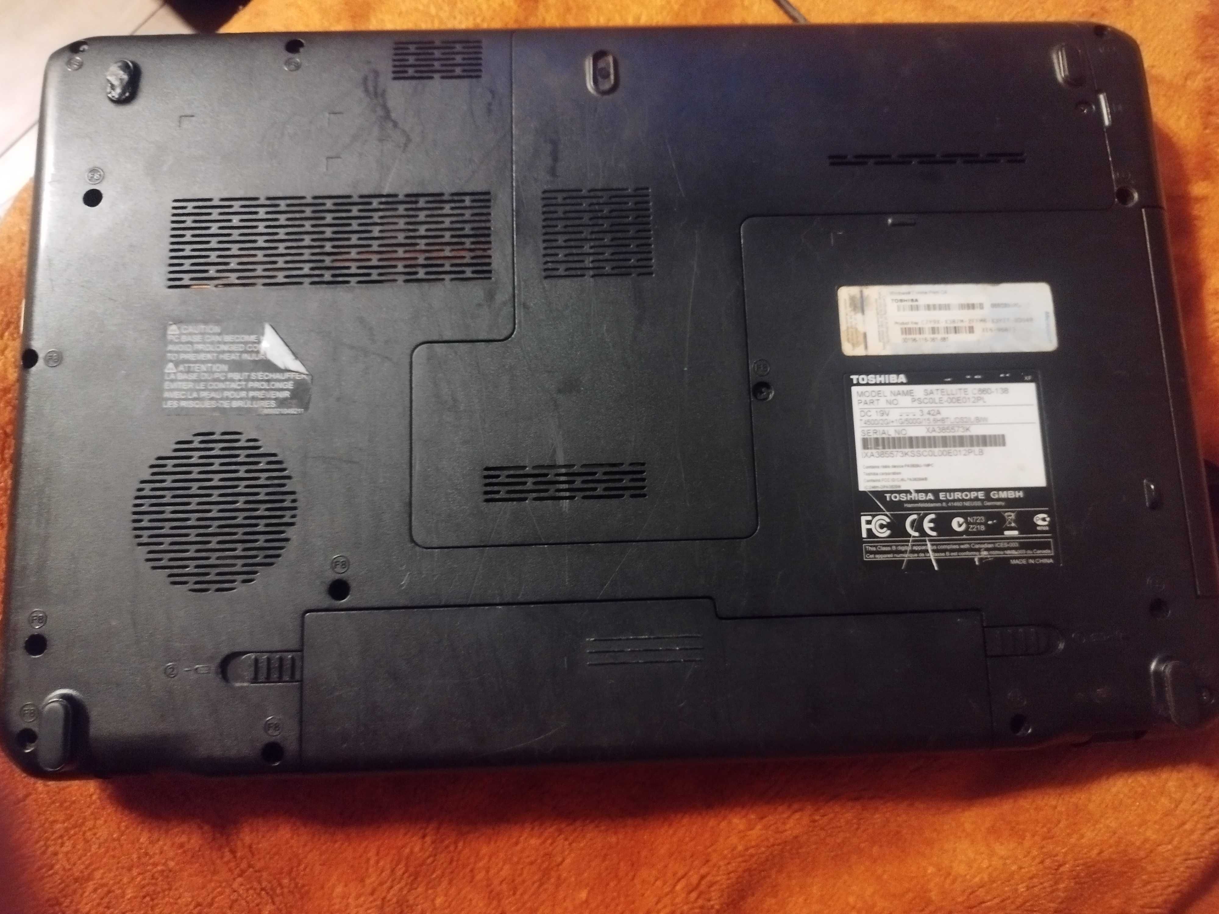 Laptop Toshiba dysk SSD nowy system