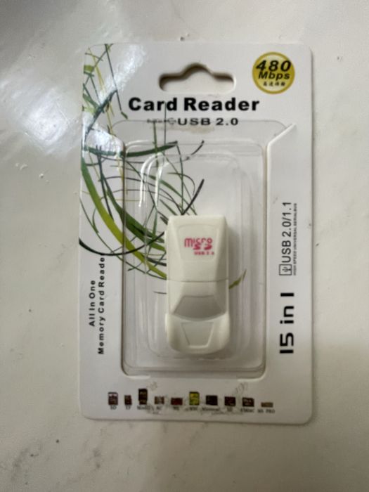 Картрідер USB 2.0 “15 в 1” для MicroSD та інших карт пам’яті
