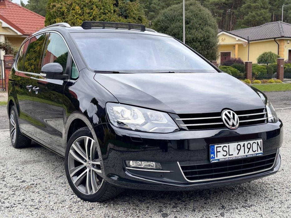 Volkswagen Sharan Highline - 7 Osób\ Panorama\ DCC\ Pełen serwis \ DSG \ 177KM \Top Stan