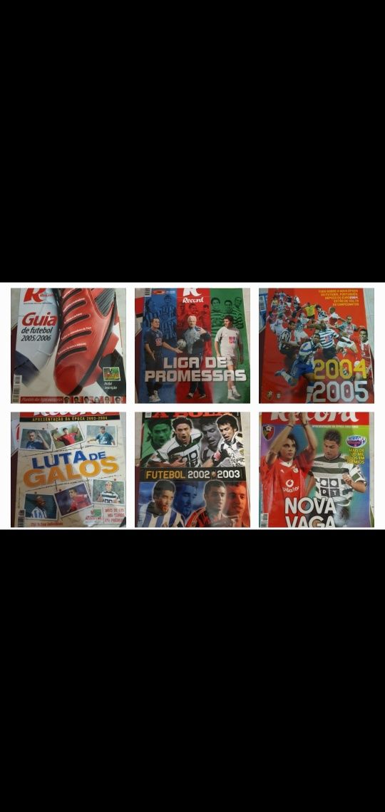 Cadernos de Futebol com Info FPF (Benfica,Sporting,Porto)