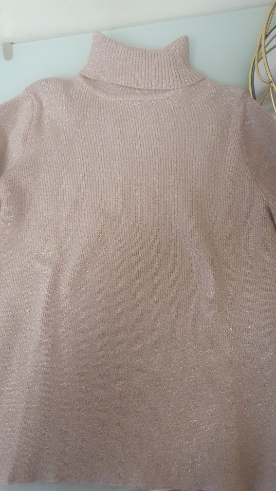 Camisola de gola alta para menina