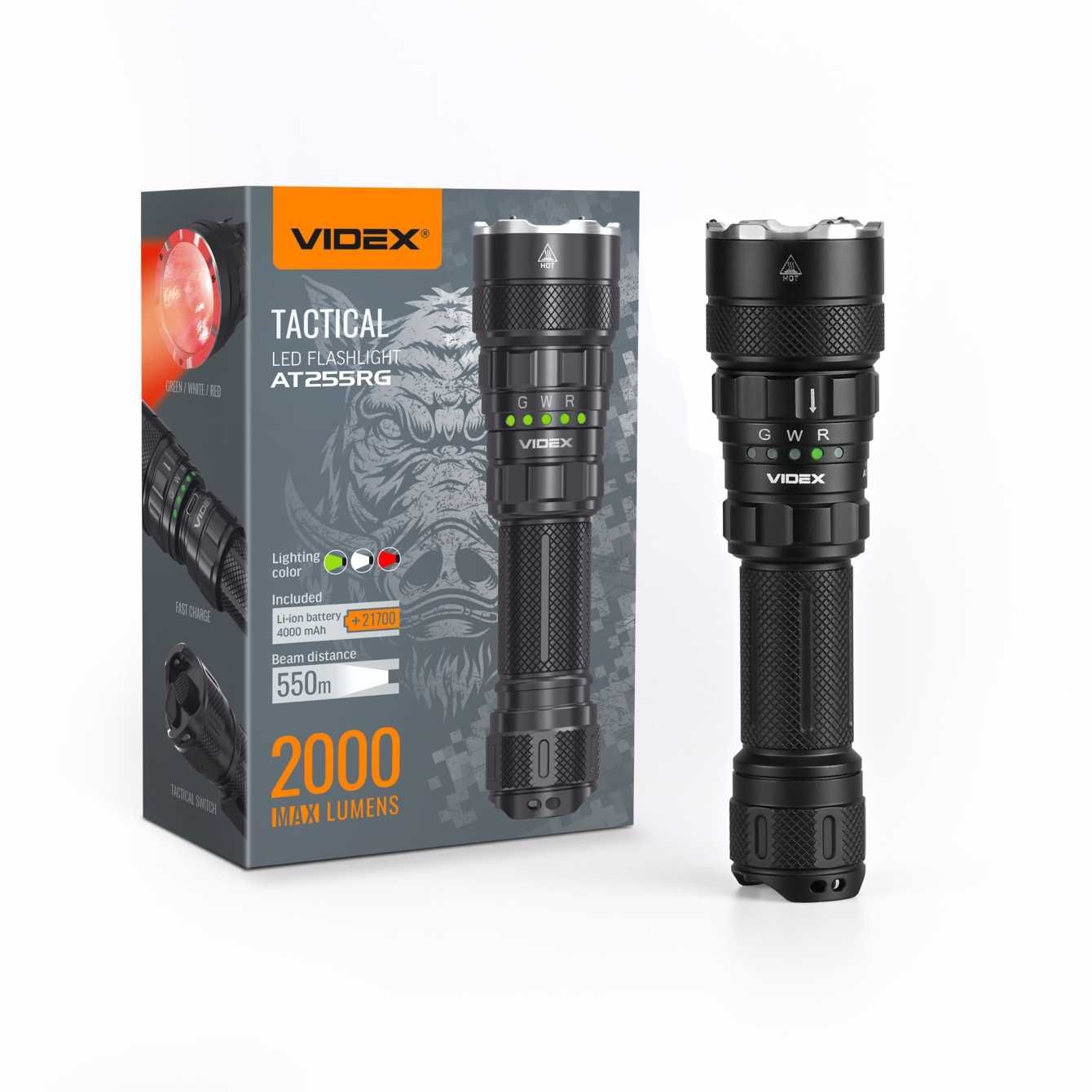 Фонарик videx at255rg