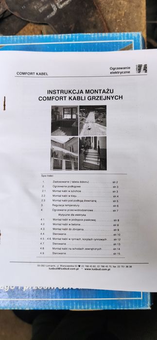 Przewód Grzejny  Luxbud 146m 3600W dwustronnie zasilany + taśma montaż