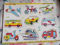 Puzzle drewniane 9 el