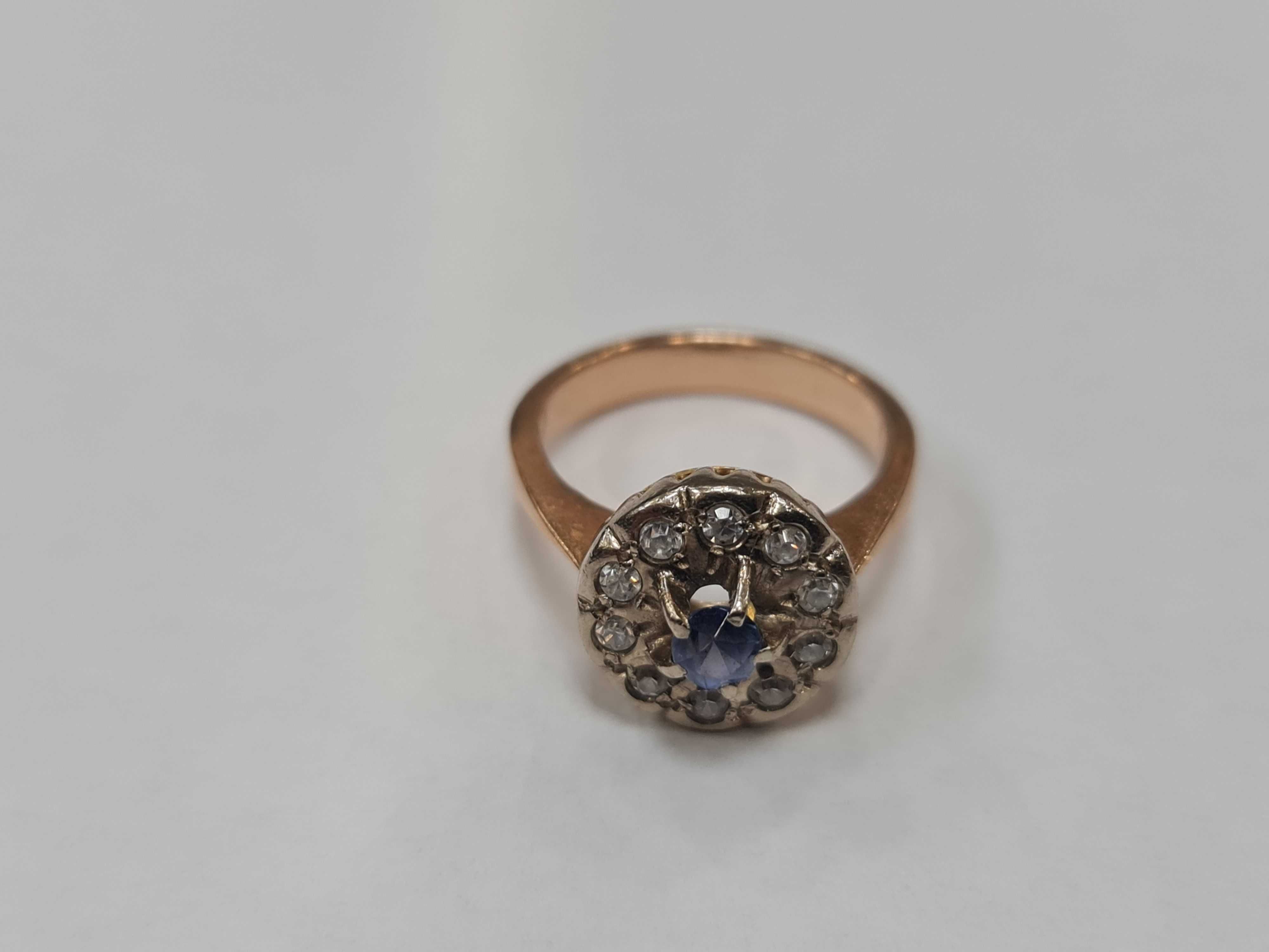 II poł. XX wieku! Złoty pierścionek/ Radzieckie 583/ 6.07 gram/ R14