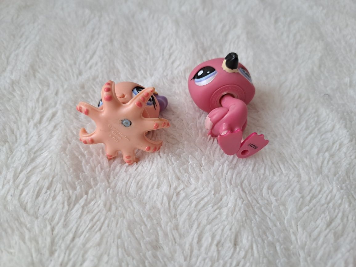 Figurki littlest pet shop flaming i ośmiornica