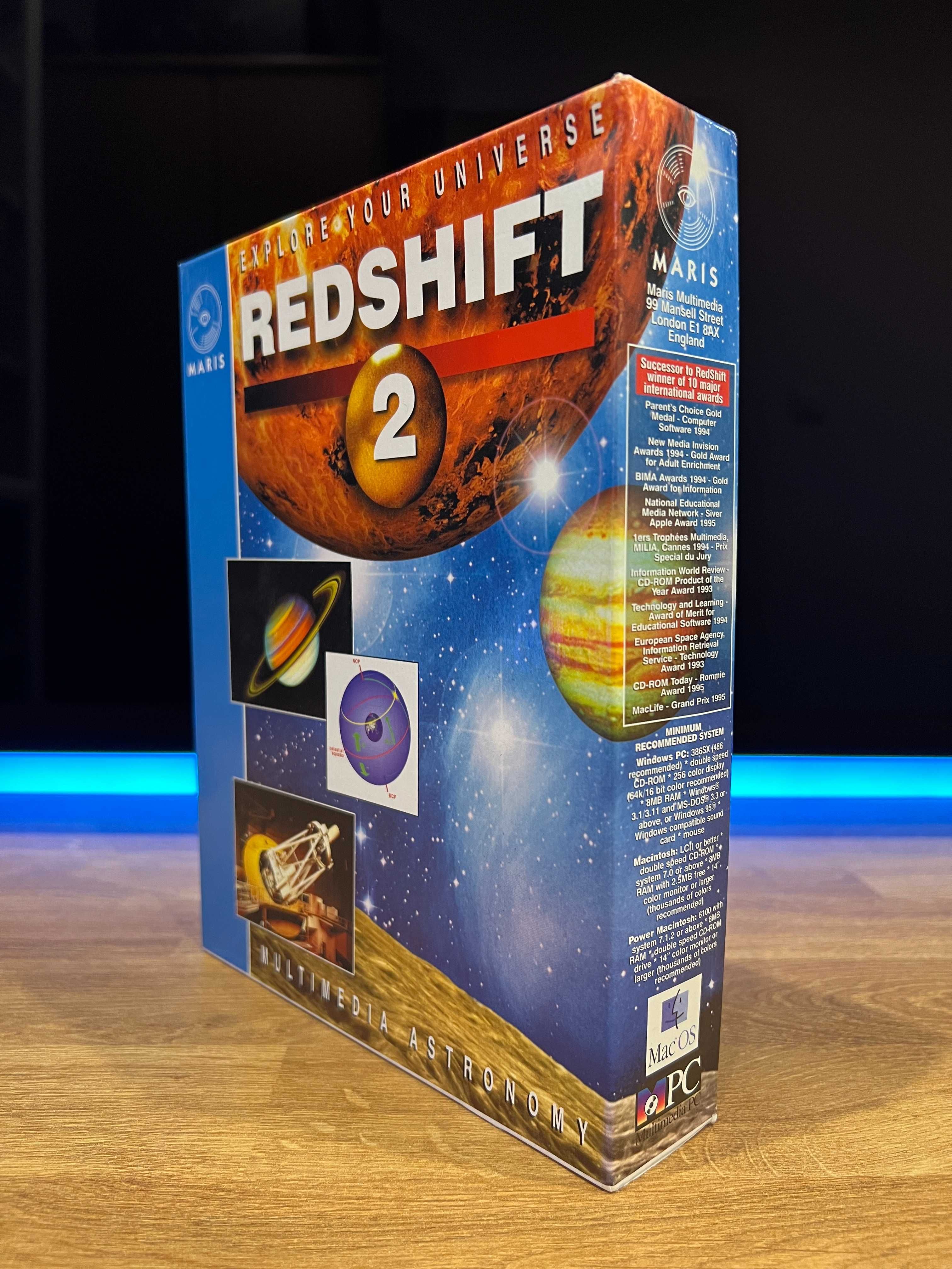 Redshift 2 program astronomiczny (PC/MAC EN 1995) wydanie BIG BOX