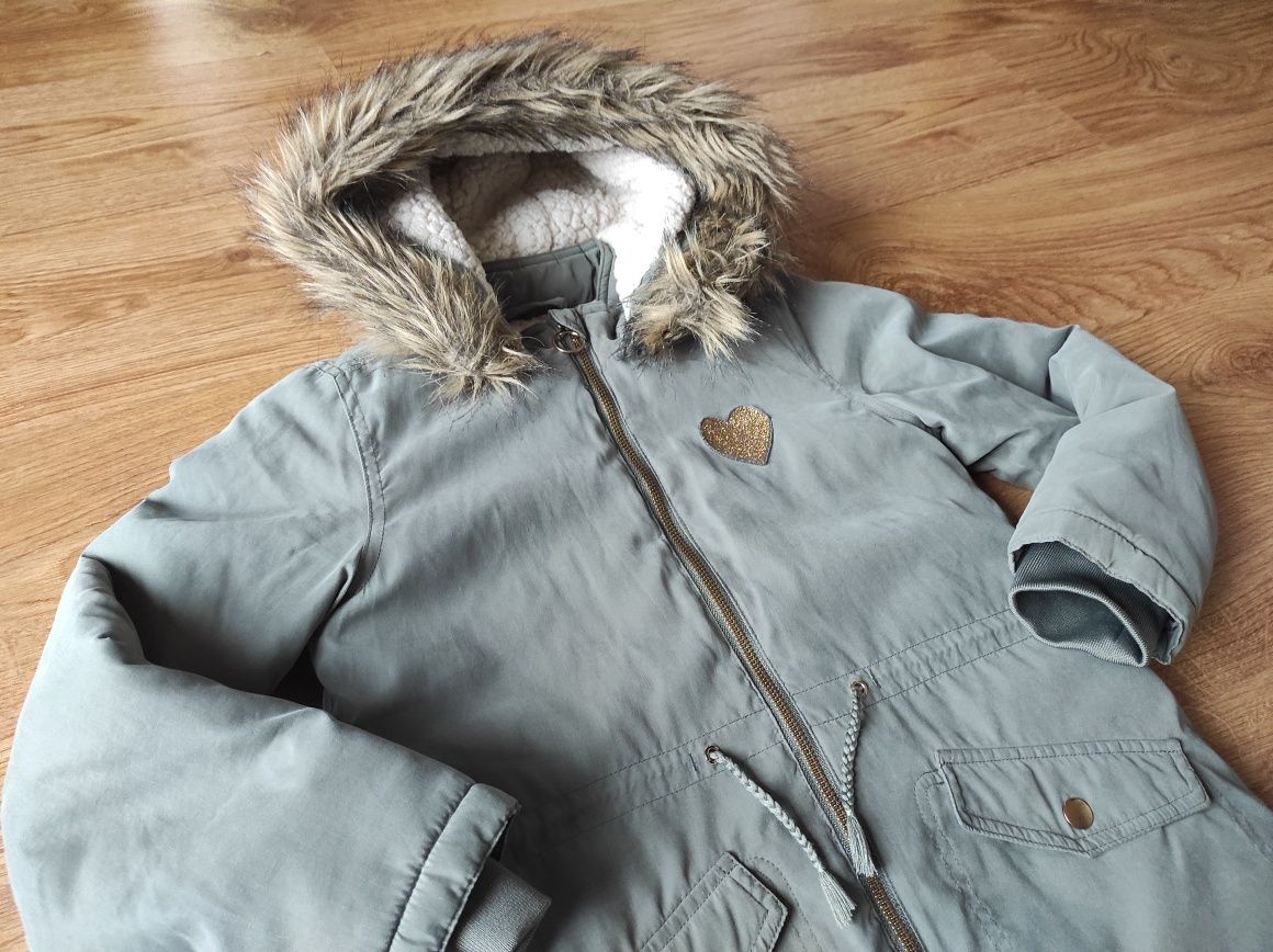 Zimowa kurtka, parka, 140, fajny stan