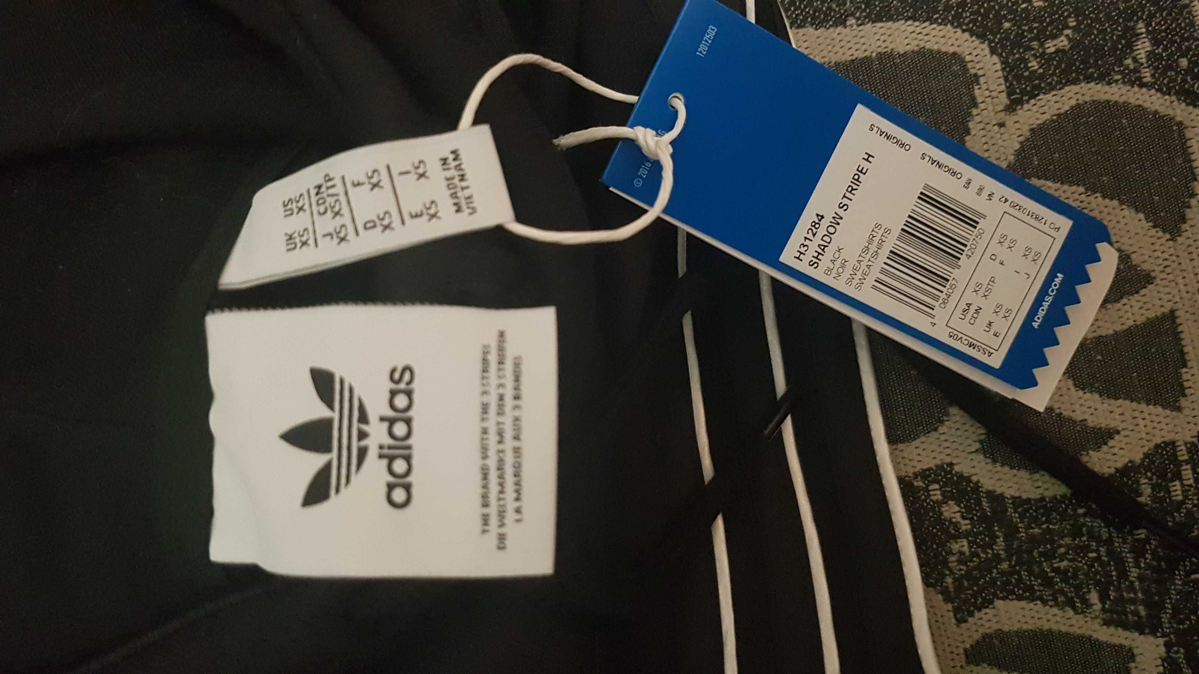 Adidas Sprt Shadow Stripe Hoodie  (XS) Bluza, Kaptur
