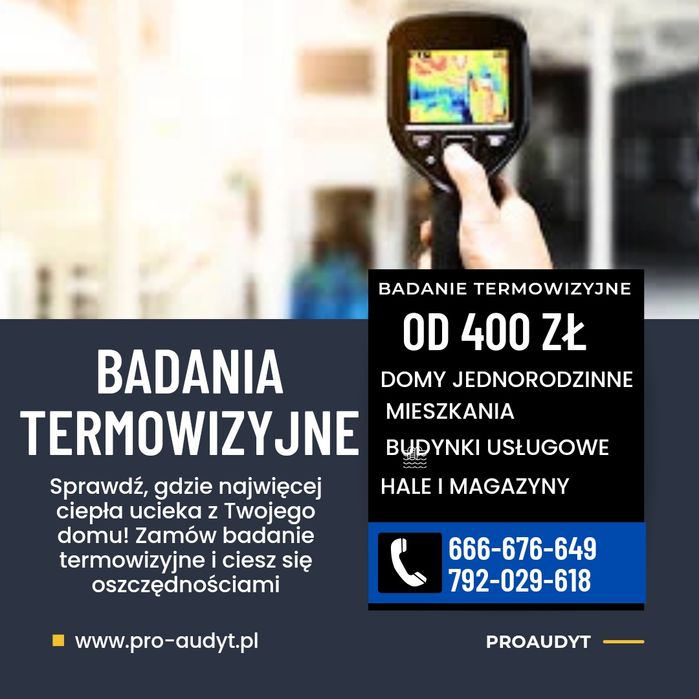 Audyt energetyczny Świadectwo energetyczne Czyste Powietrze