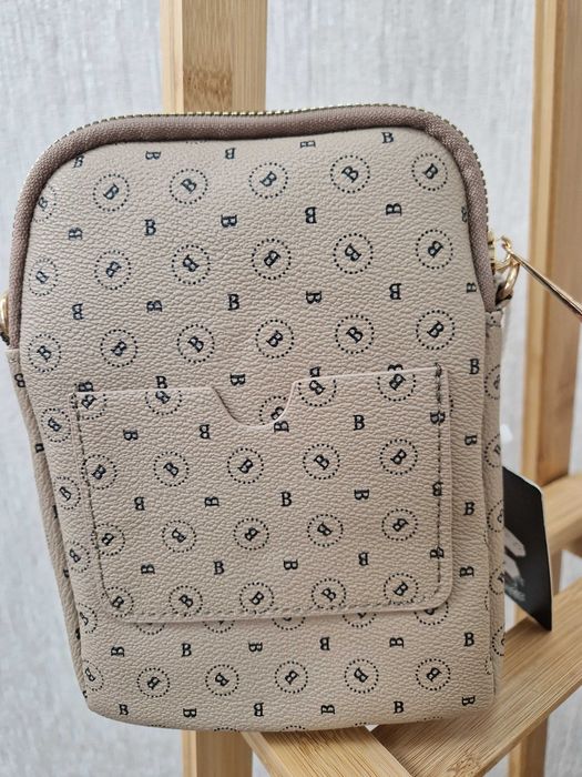 NOWA Mini torebka mała listonoszka beżowa