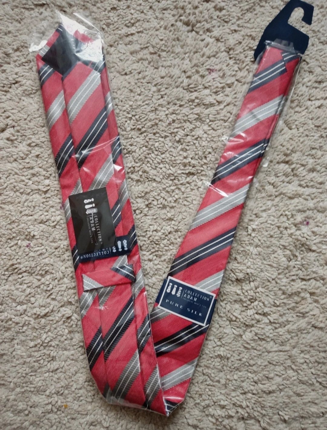 Krawat Collection Adam jedwab