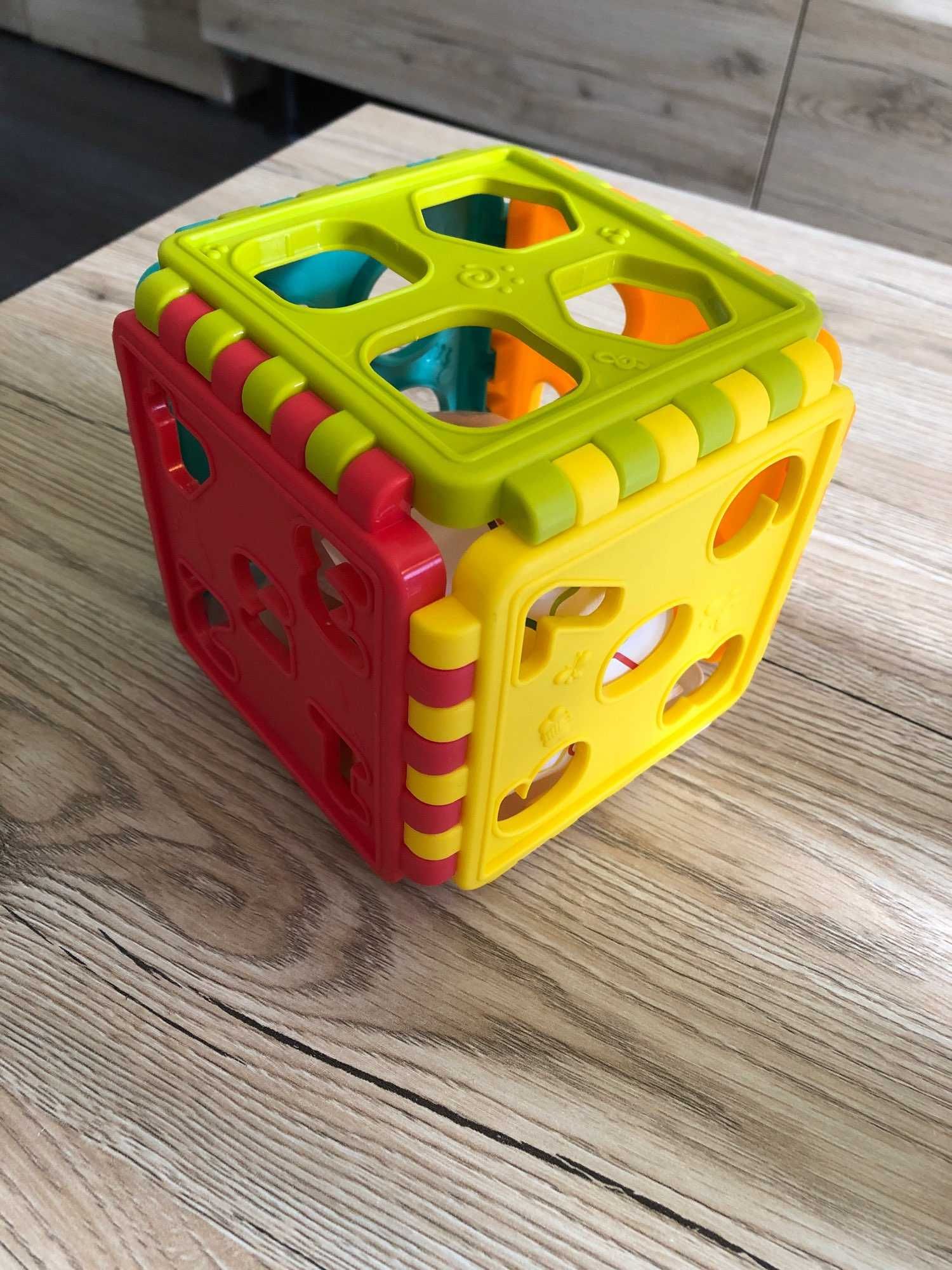 Rozwojowa Kostka Kształty Puzzle Zabawa i Edukacja w Jednym Montessori
