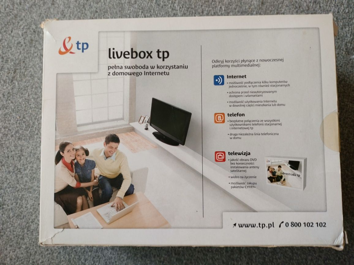 Zestaw instalacyjny z modemem Livebox nigdy nie używany