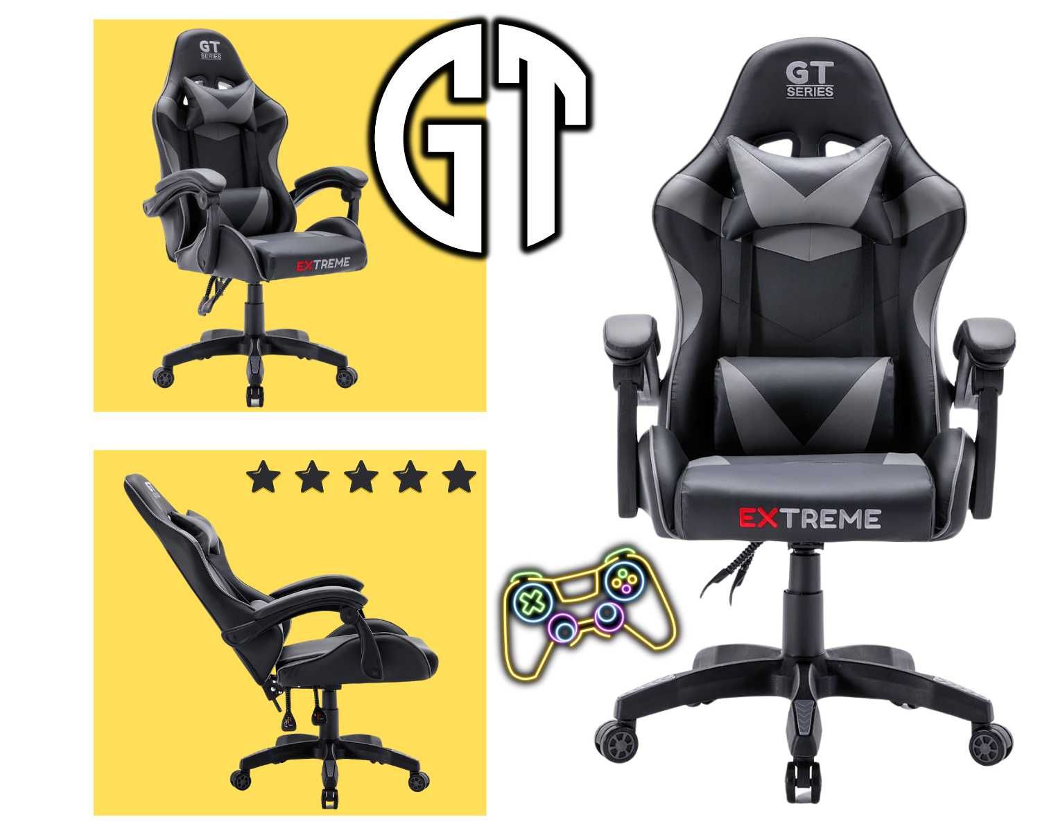 Fotel Gamingowy Gracza Extreme GT Gray