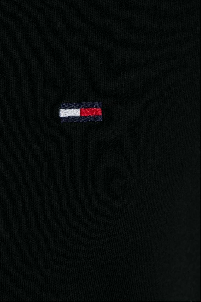 (S-M) Черная футболка TOMMY HILFIGER чорна хлопок хлопковая