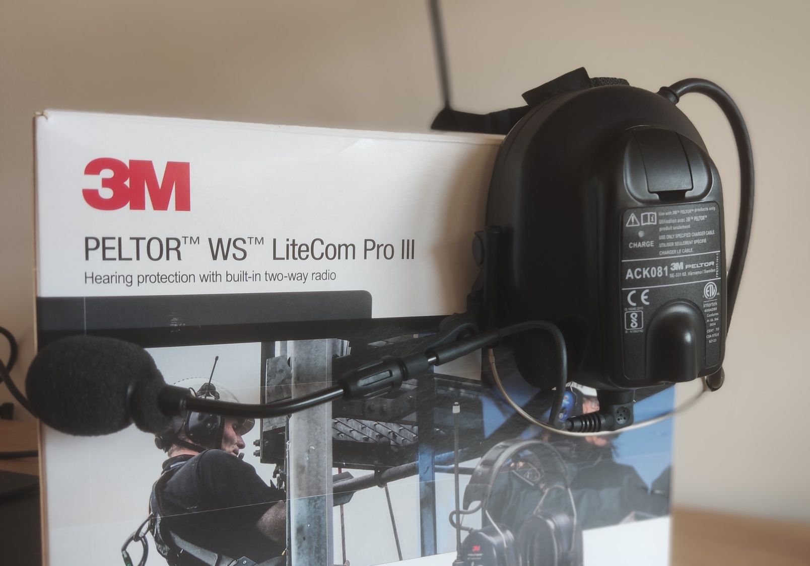 Auscultadores 3M PELTO WS LiteCom PRO III