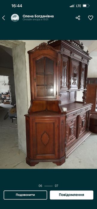 Кутова швфа комод шафа сервант меблі з Бельгії