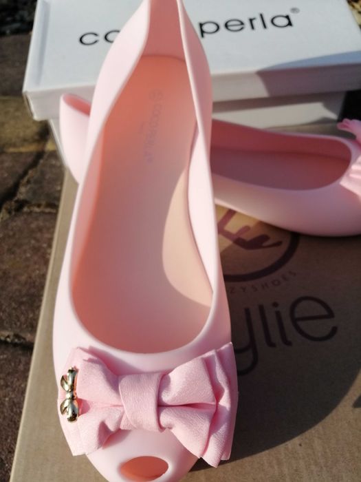Nowe buty różowe balerinki meliski wiosna, lato 37
