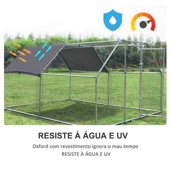 Galinheiro de Exterior 280x380x195cm