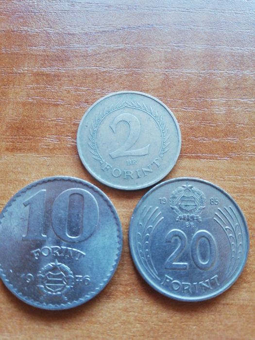 Monety 2,10,20 forenty 1964/1976/1985r(3sztuki)